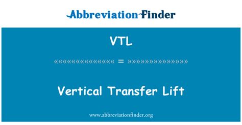 vtl abkürzung|VTL Abbreviation Meaning